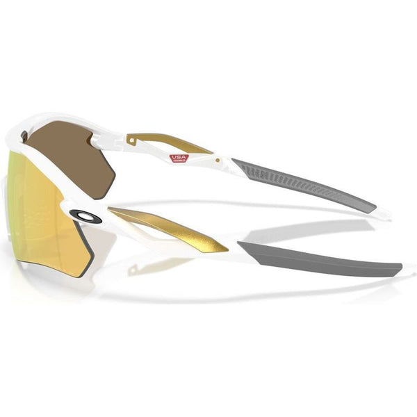 LUNETTE OAKLEY RADAR PLATE POLISHED WHITE PRIZM 24K POLARIZED 0009495D 7083