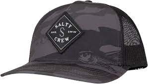CASQUETTE SALTY CREW SEALINE RETRO TRUCKER BLACK/CAMO 35035228