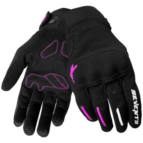 GANTS SEVENTY  SD-C42 ASPHALT SUMMER FEMME  BLACK/FUCSHIA