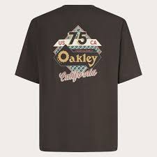 tee-shirt oakley NEW RETRO TEE MOTEL 2.0 SHADOW BLACK