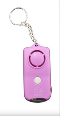 PORTE-CLEFS PANIC ALARM AVEC LAMPE ROSE 130 DB PIRANHA