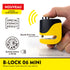 MINI BLOQUE DISQUE AUVRAY ALARME D 5.5 JAUNE ET NOIR