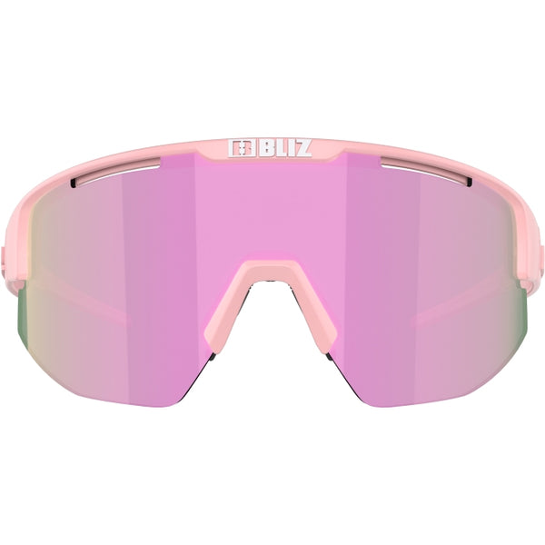 LUNETTE BLIZ MATRIX SMALL POWDER PINK FRAME BROWN WITH ROSE  MULTI LENS 52107 49