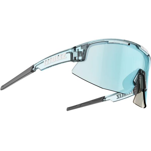 LUNETTE BLIZ VISION TRANSPARENT BLUE  FRAME SMOKE WITH ICE BLUE MULTI LENS FILT CAT 3 S52101 33