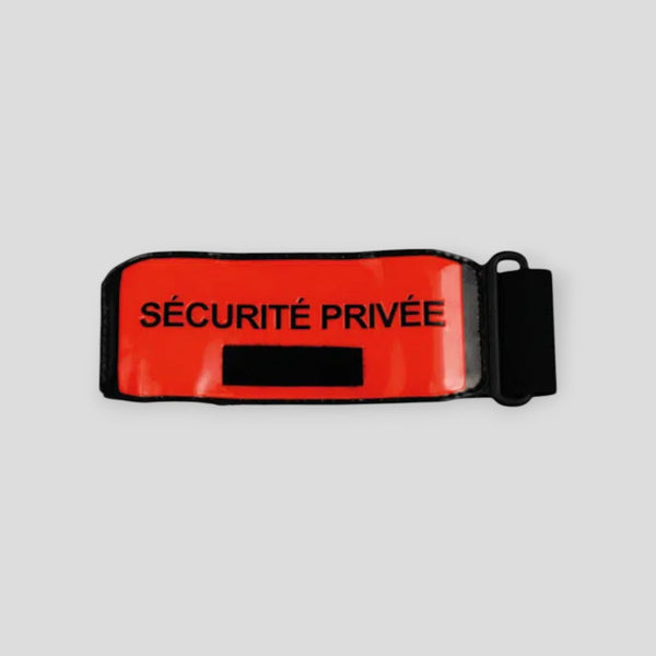 BRASSARD SECURITE PRIVEE RETRO REFLICHISSANT AVEC EMPLACEMENT RIO - GK