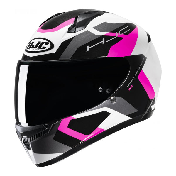 CASQUE HJC C-10 TINS Tins  BLANC /GRIS /ROSE