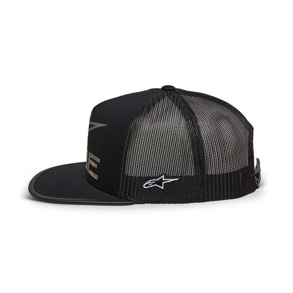 CASQUETTE ALPINESTARS RIDE 4.0 CAMO TRUCKER HAT BLACK 1214 81713 10