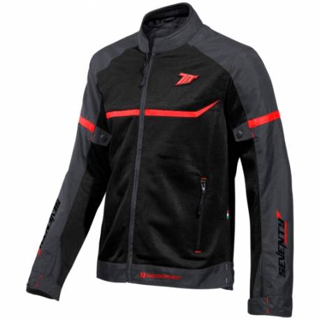 BLOUSON SEVENTY SD-JR30.1 MOJAVE  AIR  NOIR  ROUGE  HOMOLOGUE COMBO RIDER SDB5