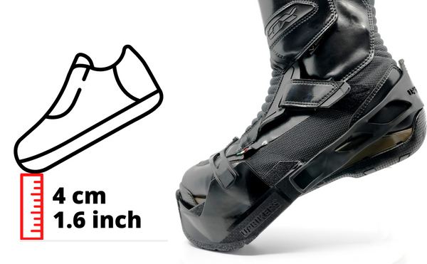 SEMELLES RE-HAUSSE 4 CM UPBIKERS  V2 POUR MOTO VITESSE B08HMXQ