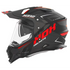 CASQUE CROSS  NOX N312 VAPOR NOIR MATT ROUGE