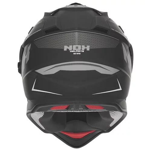 CASQUE CROSS NOX  N312 VAPOR NOIR MATT TITANIUM
