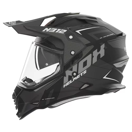 CASQUE CROSS NOX  N312 VAPOR NOIR MATT TITANIUM