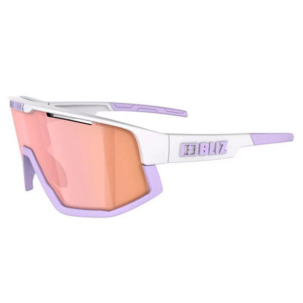 LUNETTE  BLIZ  FUSION MATT WHITE FRAM BROWN WITH ROSE MULTI LENS FILT CAT 3 P52205 04