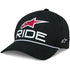 CASQUETTE ALPINESTARS RIDE COMP SNAPBACK HAT BLACK WHITE RED