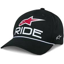 CASQUETTE ALPINESTARS RIDE COMP SNAPBACK HAT BLACK WHITE RED