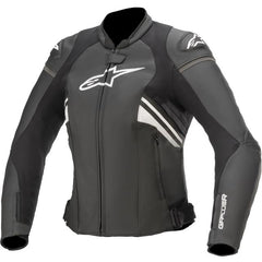 Blouson homologué Alpinestars Stella Gp Plus R V3 Leather Jacket Black White PRM26
