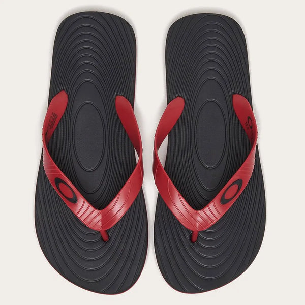 SAVATES OAKLEY CATALINA FLIP FLOP NOIR/ROUGE 64029910