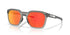 LUNETTE OAKLEY HSTN SQ 2.0 MATTE GREY SMOKE PRIZM RUBY POLARIZE 0009555 3315