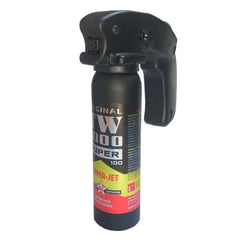 AEROSOL DEFENSE GEL TW1000 PEPPER JET SUPER PROFESSIONAL 100 ML AVEC POIGNEE PISTOLET