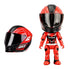 FIGURINE DE PILOTE AMOVIBLE AVEC CASQUE, MEMBRES ARTICULES, TRANSFORMABLE