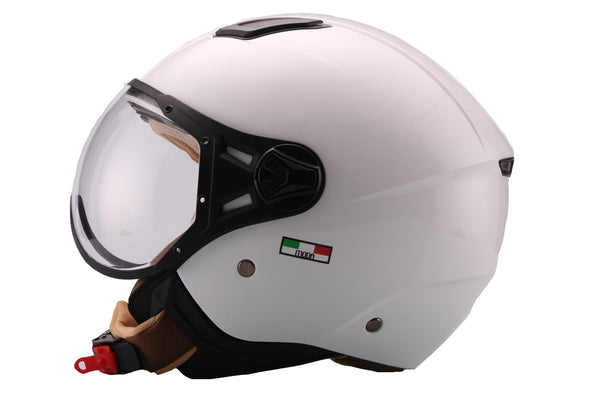 Casque vito Jet Moda Shiny White 1224 PROMO DESTOCKAGE