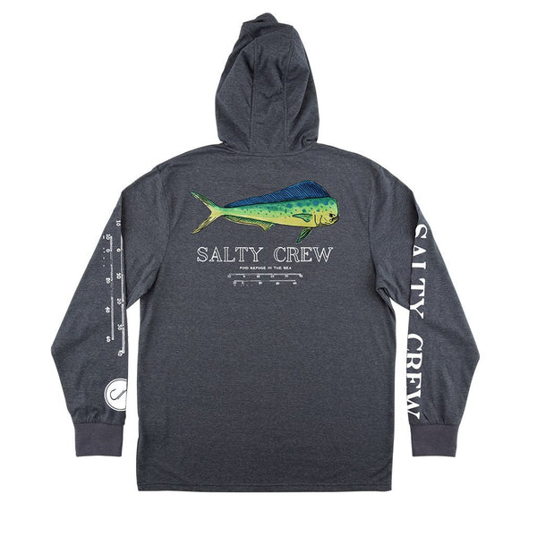 Sweat-shirt protection UV Salty Crew Angry Bull Hood Tech tee navy heather