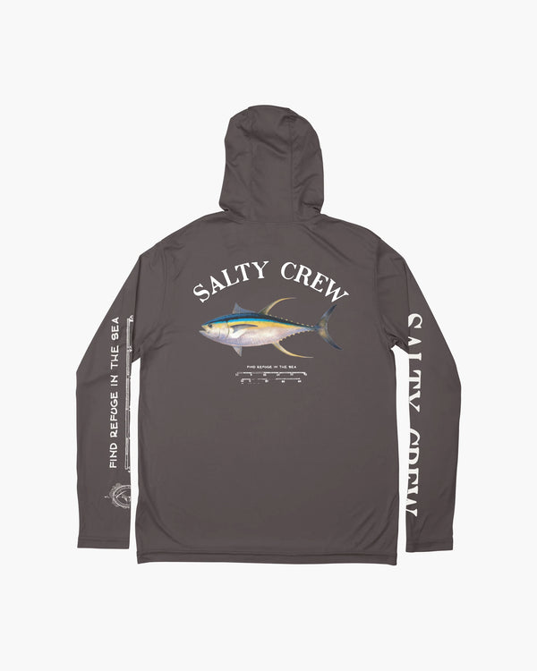 Sweat-Shirt Salty Crew Protection Uv 40 Ahi Mount Hood Sunshirt Charcol 20135325