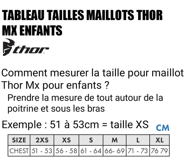 Maillot Cross Enfant Thor Youth Sector Link Blue Jersey