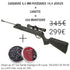 COMBO CARABINE 4,5MM 19,9 JOULES + LUNETTE + 500 MUNITIONS