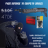 PACK HOME DEFENSE AIR COMPRIME 16 COUPS 16 JOULES + 100 MUNITIONS + 5 Co2