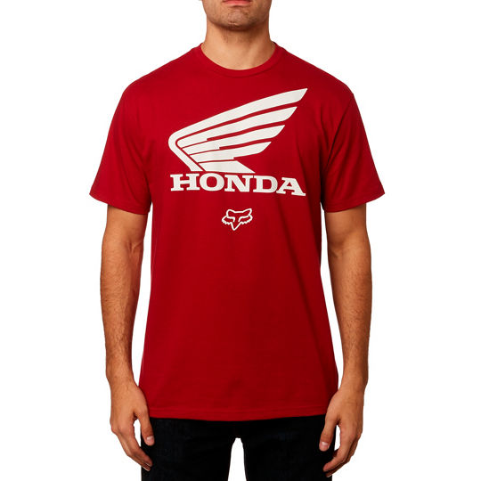 Tee-Shirt Fox Racing Honda SS tee rouge