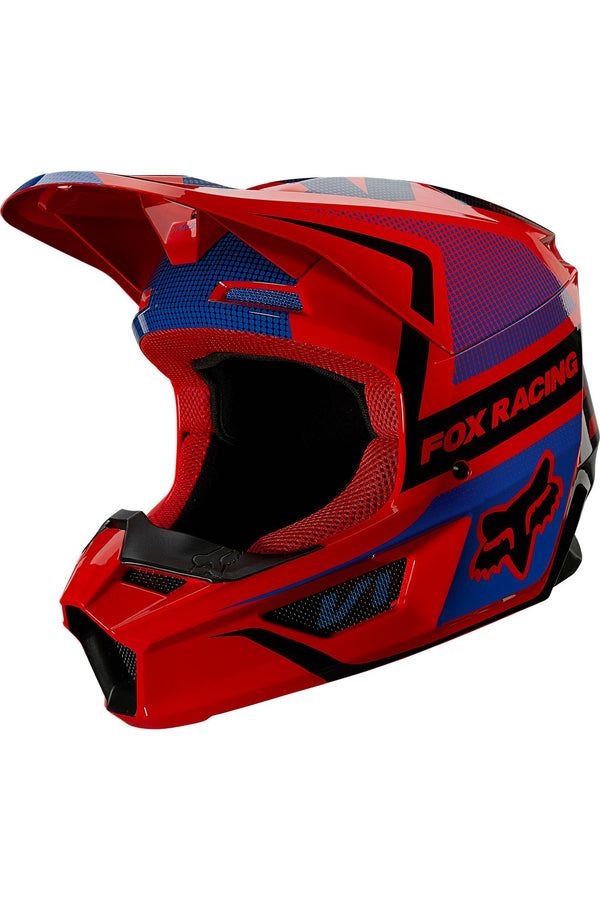 DESTOCKAGE Casque Fox Racing V1 Oktiv Helmet Rouge Fluo