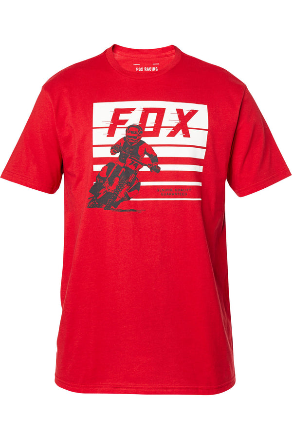 Tee-Shirt Fox Racing Advantage ss Premium Rouge Soldes