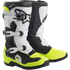 Bottes enfants Alpinestars Tech 3s Kids Noir Blanc Jaune Fluo