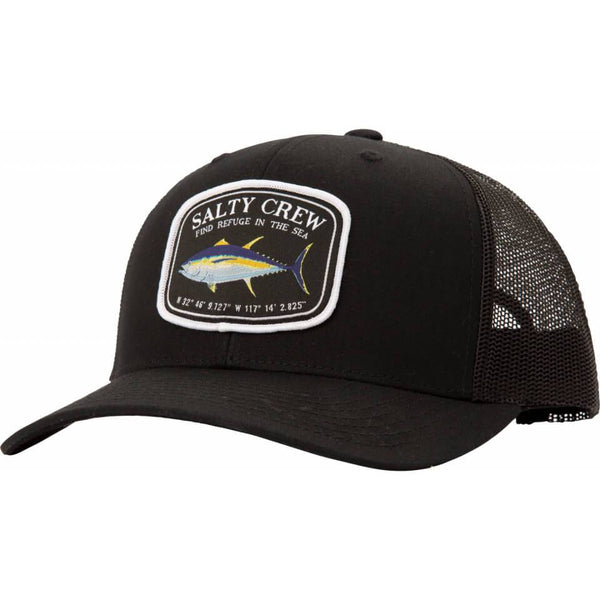 Casquette Salty Crew Fishmonger Retro Trucker Heather Black