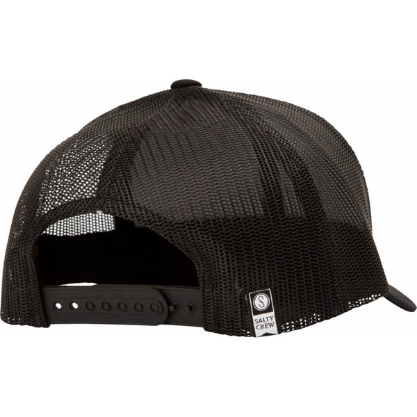 Casquette Salty Crew Fishmonger Retro Trucker Heather Black