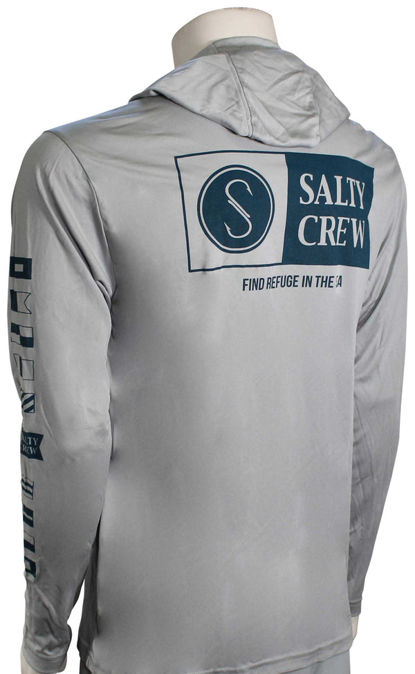 Sweat-Shirt Salty Crew Protection Uv 40 Alpha Hood Rashguard Silver 20135296