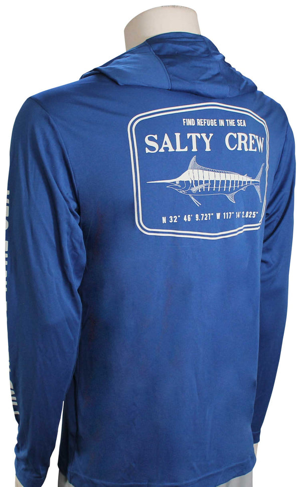 Sweat-Shirt Salty Crew Protection Uv Stealh Hood Rashguard Bleu 20135030
