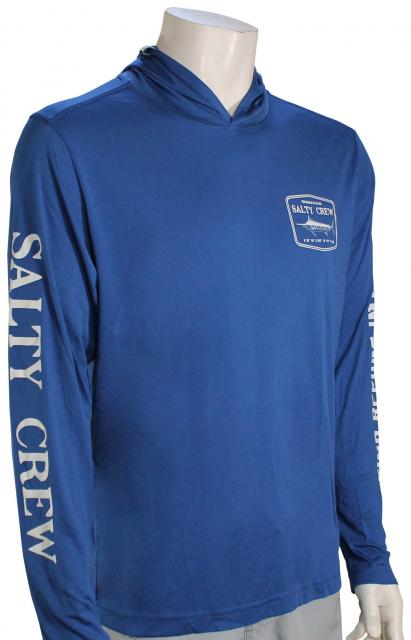 Sweat-Shirt Salty Crew Protection Uv Stealh Hood Rashguard Bleu 20135030