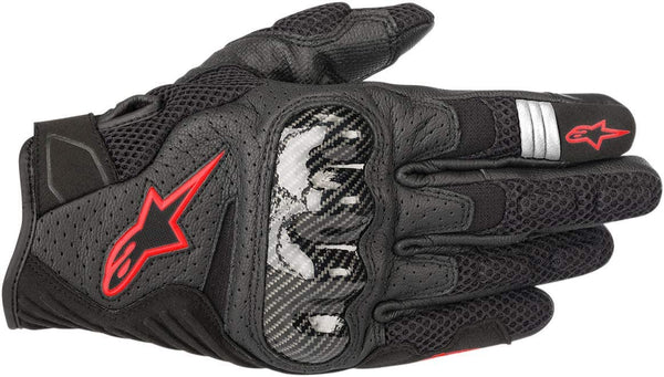 Gants Alpinestars Smx-1 Air V2 Noir Rouge Fluo 3570578 1030