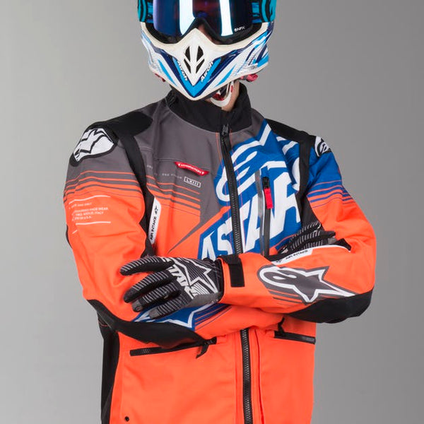 Blouson Alpinestars Venture R orange gris bleu