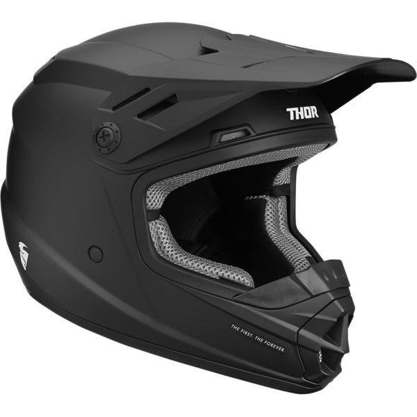 Casque Enfant Thor Youth Sector Solid Black Helmet
