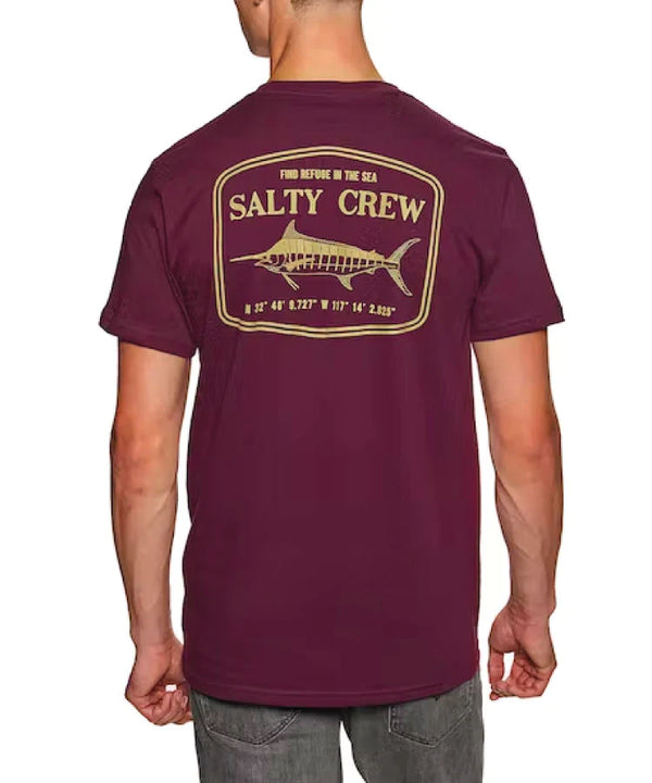 tee-shirt salty crew stealth S/S tee burgundy 20035086