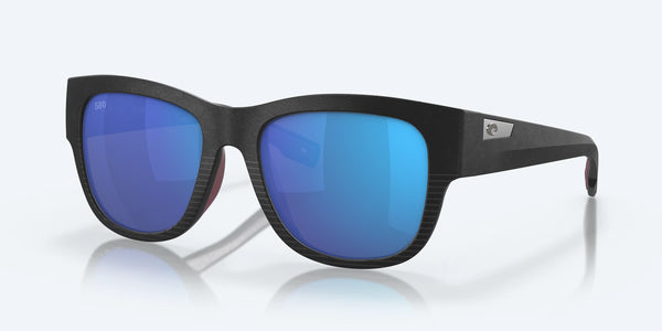 Lunette Costa Sunglasses Caleta 04G Net Black Gray Blue Mirror Polarisée 580G 06S9084 2134