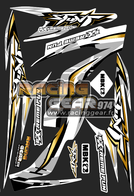 Planche Stickers Stunt Naked Or