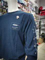 Sweat-Shirt Salty Crew Protection Uv 40 Marlin Mount Carve Navy Heather