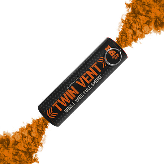 Fumigène double sorties orange