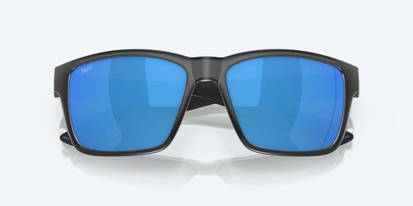Lunette Costa Sunglasses Paunch Matte Smoke Crystal Blue Mirror Polarisée 580P 06S9049 1054