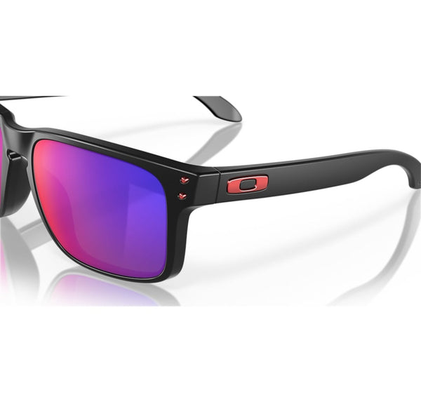 Lunette Oakley Holbrook matte black positive red iridium OO9102-36