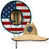 Chapeau paille SA FISHING Under Brim Straw Hat American Flag